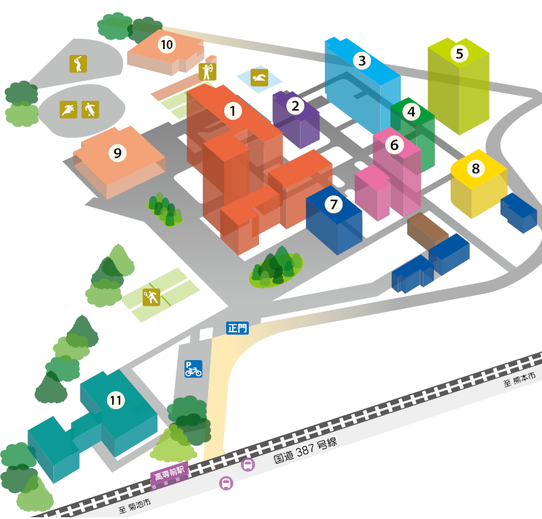 Campus Map (Kumamoto Campus)