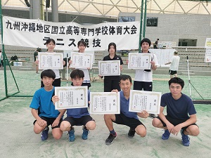 第60回九州沖縄地区高専体育大会テニス競技女子シングルスで準優勝
