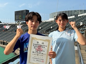 熊本県高校総体陸上競技で上位入賞