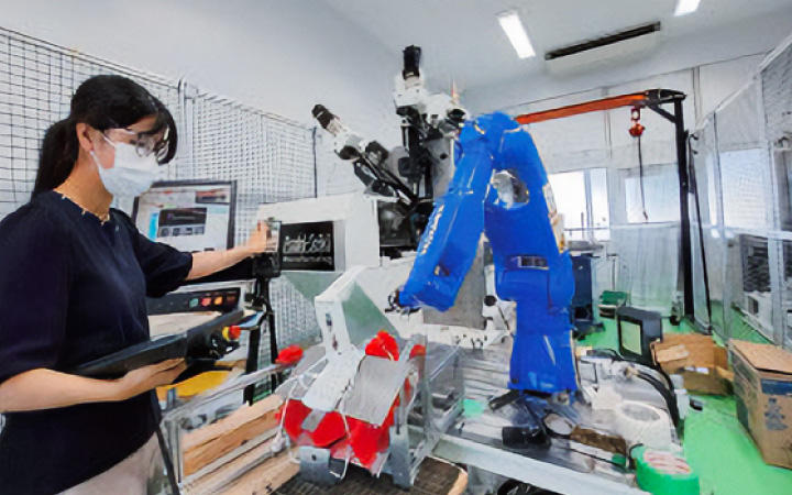 ロボットアームを使った研究