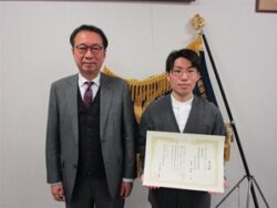 第31回高専シンポジウム in Amagasakiにて発表賞を受賞